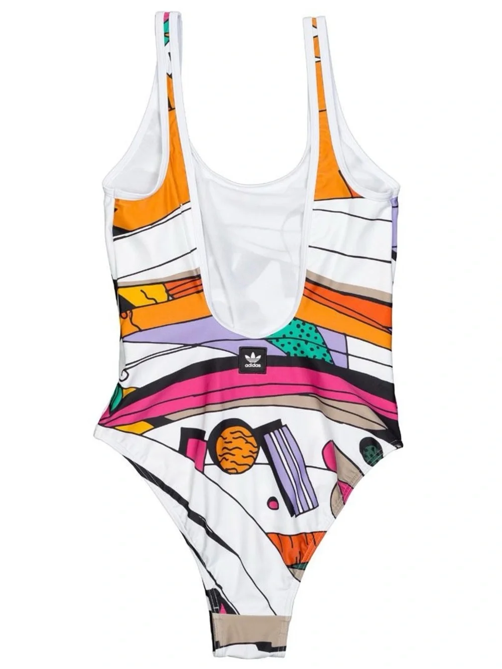 Adidas Collective Memories Bodysuit retro-inspired One Piece Swimsuit Size Large